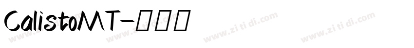 CalistoMT字体转换