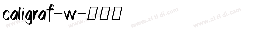 caligraf-w字体转换