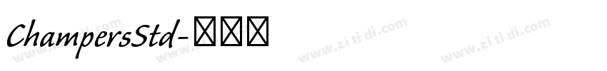 ChampersStd字体转换