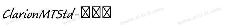 ClarionMTStd字体转换