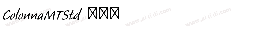ColonnaMTStd字体转换