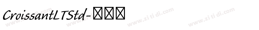 CroissantLTStd字体转换