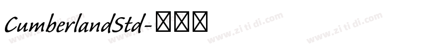 CumberlandStd字体转换