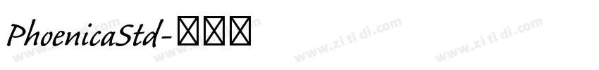 PhoenicaStd字体转换