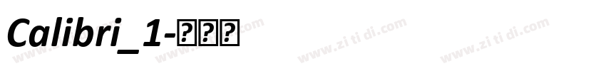 Calibri_1字体转换