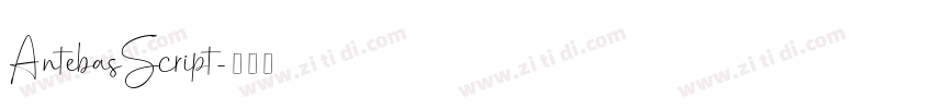 AntebasScript字体转换