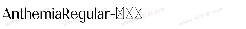 AnthemiaRegular字体转换