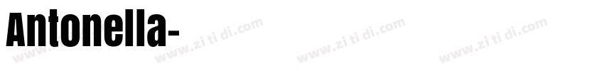 Antonella字体转换