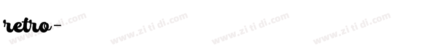 retro字体转换