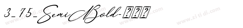 3_75_SemiBold字体转换
