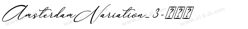 AmsterdamVariation_3字体转换