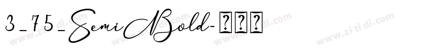 3_75_SemiBold字体转换