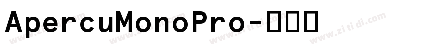 ApercuMonoPro字体转换 ApercuMonoPro字体转换
