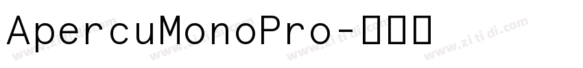 ApercuMonoPro字体转换 ApercuMonoPro字体转换