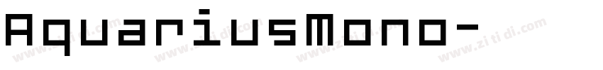 AquariusMono字体转换