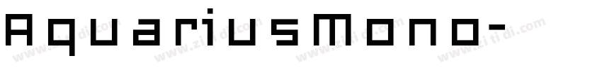 AquariusMono字体转换