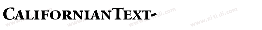 CalifornianText字体转换