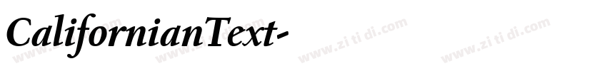CalifornianText字体转换