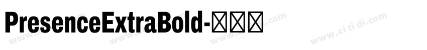 PresenceExtraBold字体转换