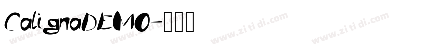 CalignaDEMO字体转换