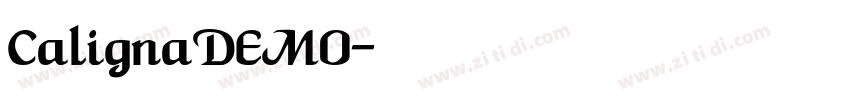 CalignaDEMO字体转换