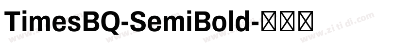 TimesBQ-SemiBold字体转换