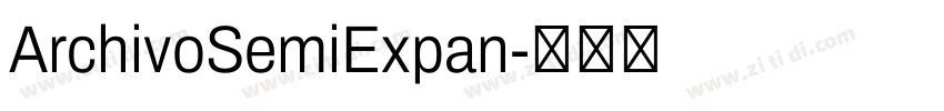 ArchivoSemiExpan字体转换
