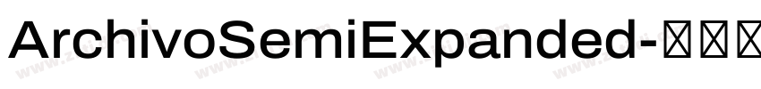 ArchivoSemiExpanded字体转换