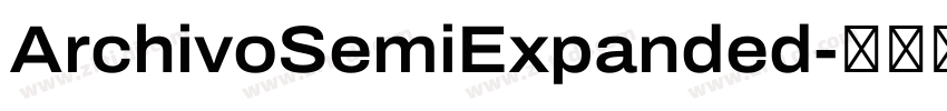 ArchivoSemiExpanded字体转换