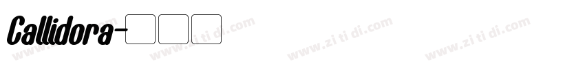 Callidora字体转换
