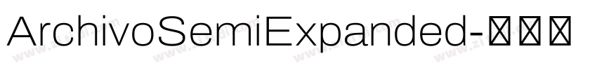 ArchivoSemiExpanded字体转换