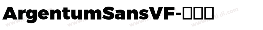 ArgentumSansVF字体转换