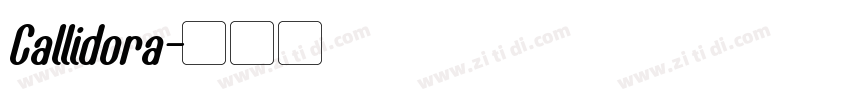 Callidora字体转换