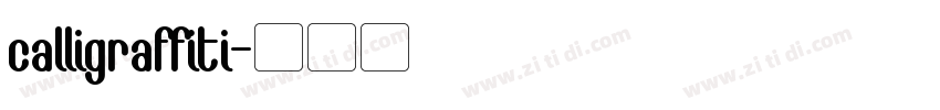 calligraffiti字体转换
