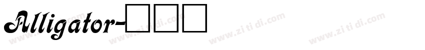 Alligator字体转换