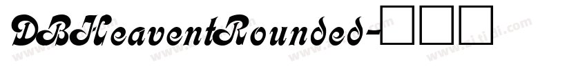 DBHeaventRounded字体转换