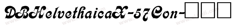 DBHelvethaicaX-57Con字体转换