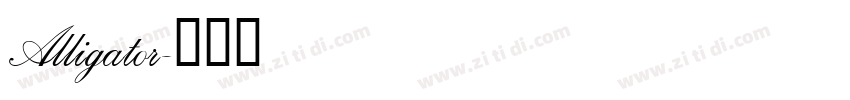 Alligator字体转换