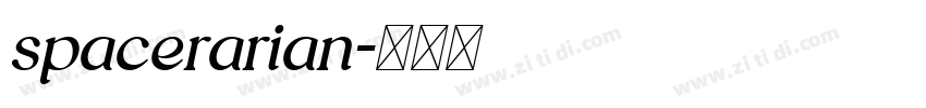 spacerarian字体转换