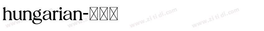 hungarian字体转换
