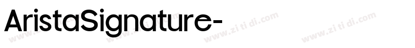 AristaSignature字体转换