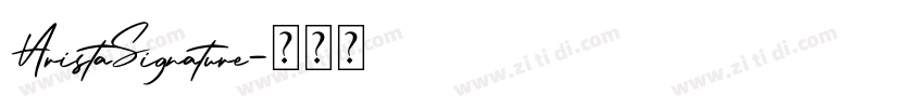 AristaSignature字体转换