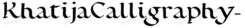 KhatijaCalligraphy字体转换