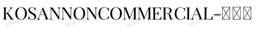 KosanNonCommercial字体转换