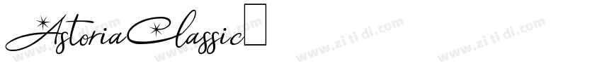 AstoriaClassic字体转换