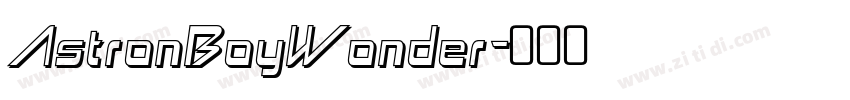 AstronBoyWonder字体转换