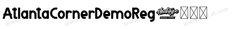 AtlantaCornerDemoReg字体转换