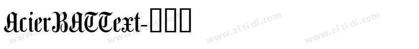AcierBATText字体转换