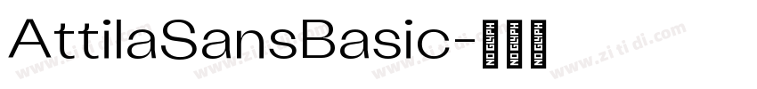 AttilaSansBasic字体转换