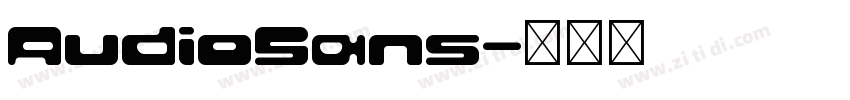 AudioSans字体转换